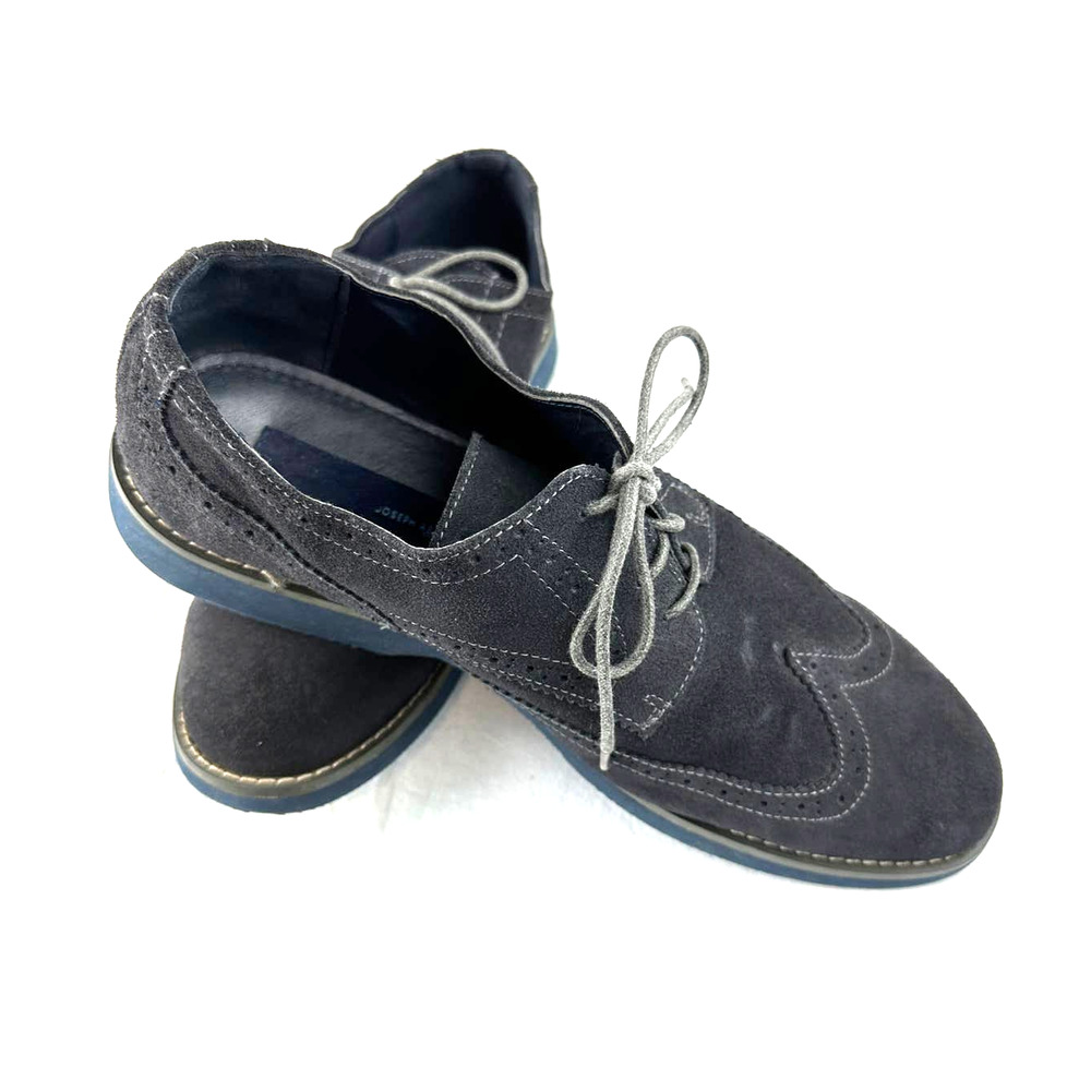 Josef Abboud Gray Grey Suede Oxford Shoe Size 12 - Picture 7 of 9